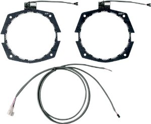 SPEAKER LED LIGHT RINGS (PR) 98-13 HARLEY FARING LRHD-FS50